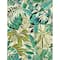 Caroline et Bettina Turquoise Feuilles Peel & Stick Wallpaper